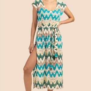 Trina Turk Multicolor Zigzag Maxi Dress